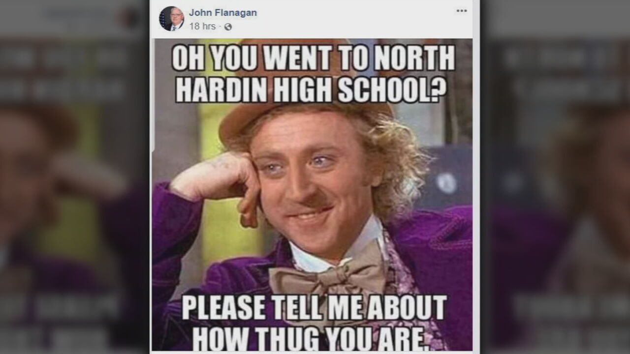 John Flanagan Facebook Post